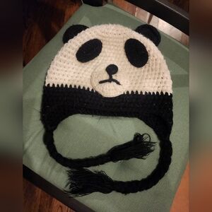 Panda Knit Beanie Hat Cute